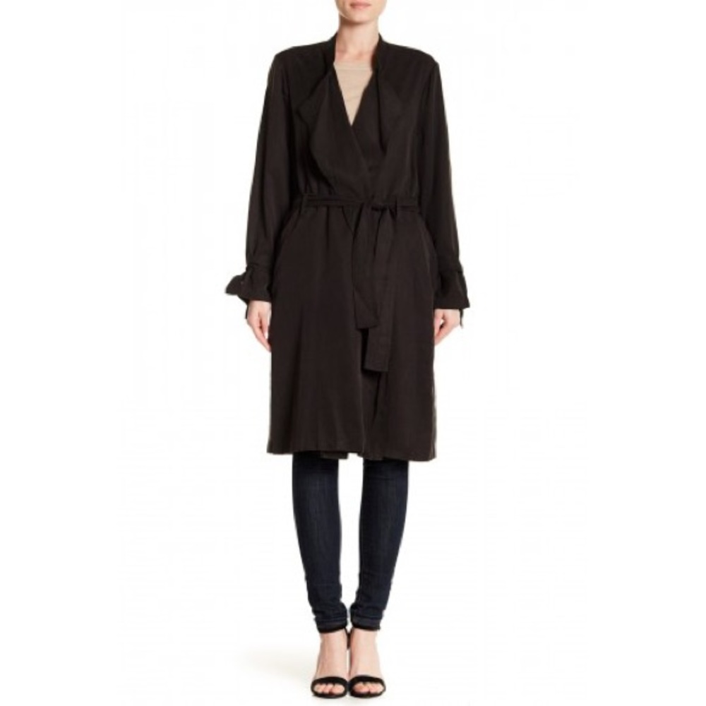 Sandwash Twill Drape Trench Coat (out of stock)